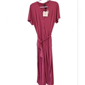 NWT Agnes & Dora Belted Ribbed Jumpsuit